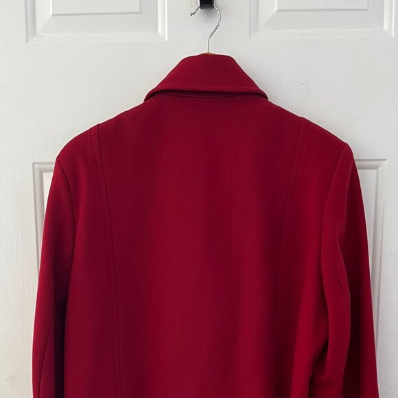 Pendleton Woman's Red 100% Italian Fabric Merino Wool Outdoor Warm Jacket Sz 14 - Picture 8 of 11